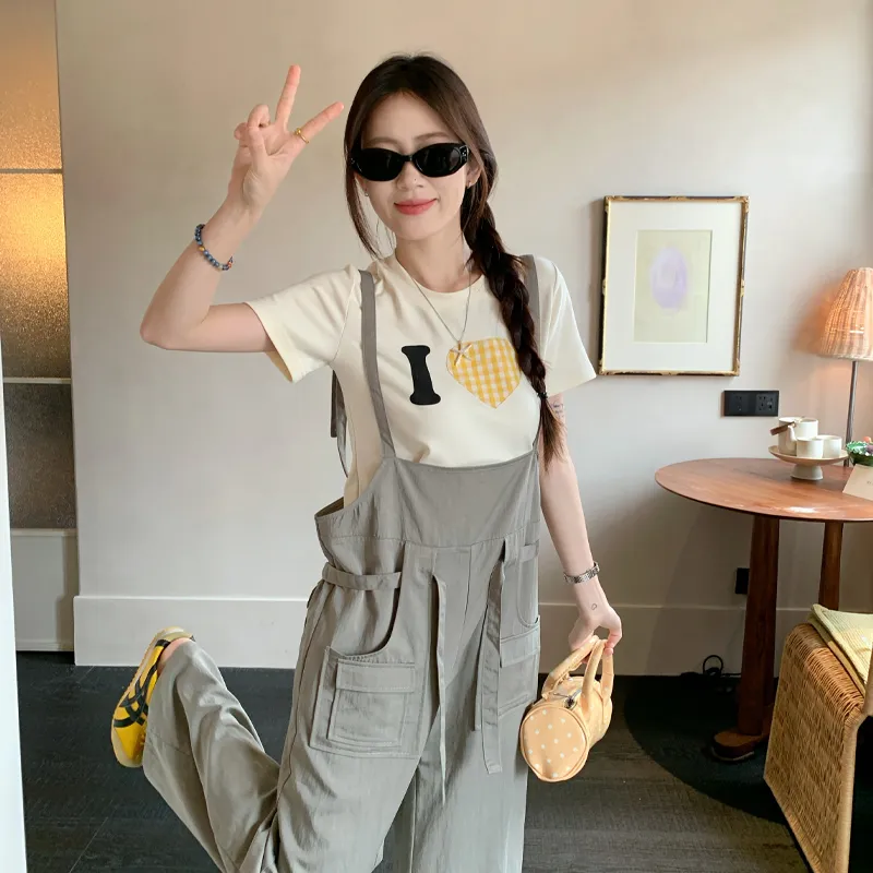 Dippanis T Shirts Women's Beige Yellow Shopping Bag-4