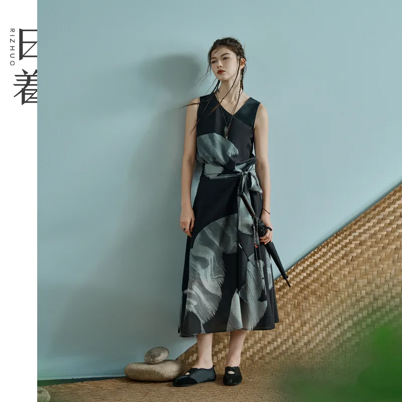 Rizhuo Sleeveless Dress Women's-3
