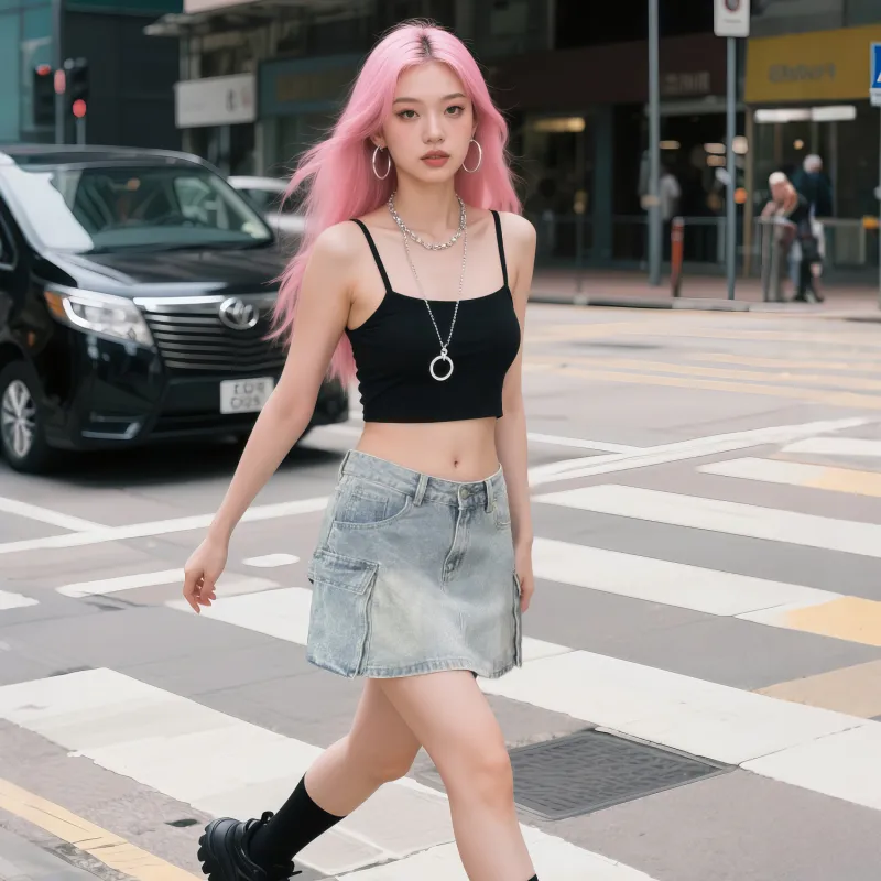 FAR BACK Denim Short Skirts Women's-3