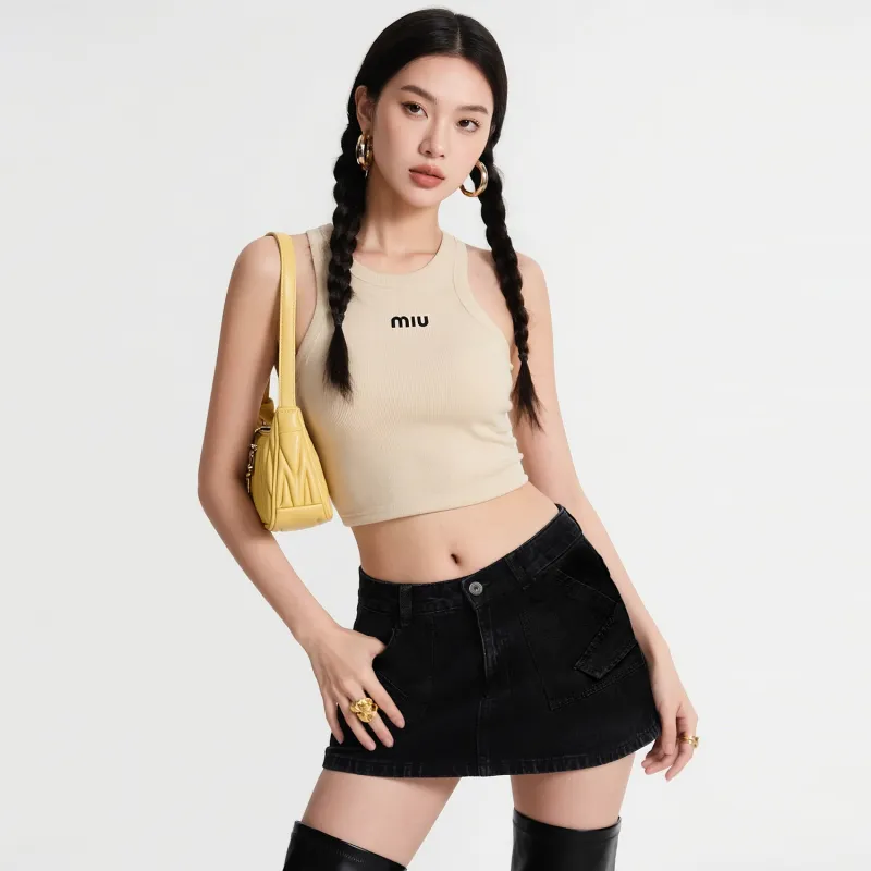 FAR BACK Denim Short Skirts Women's-2