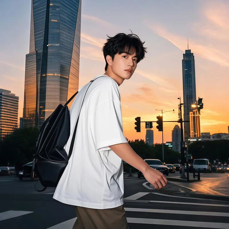 FAR BACK Drop Shoulder Sleeve T Shirt Unisex-7