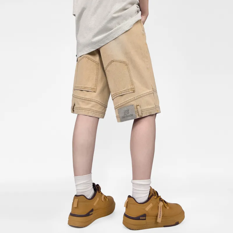 FAR BACK Denim Shorts Unisex-13