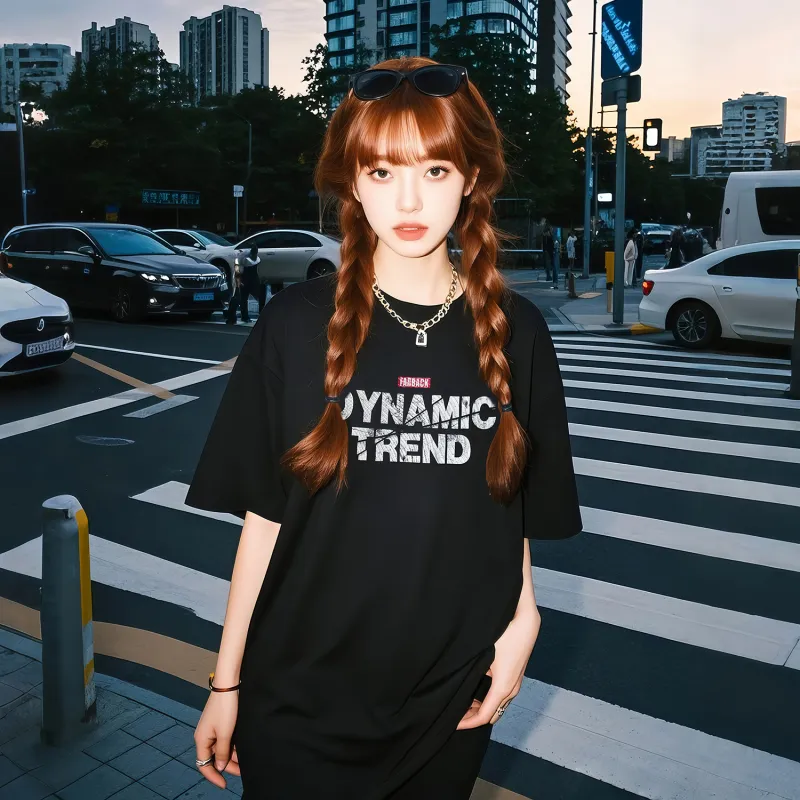FAR BACK Drop Shoulder Sleeve T Shirt Unisex-3