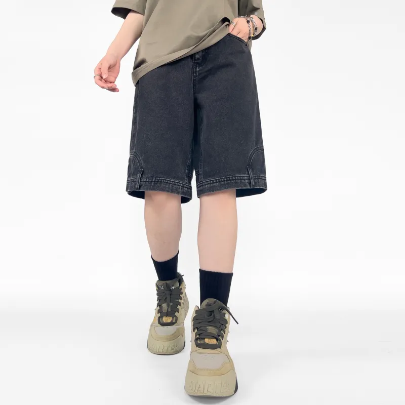 FAR BACK Denim Shorts Unisex-9