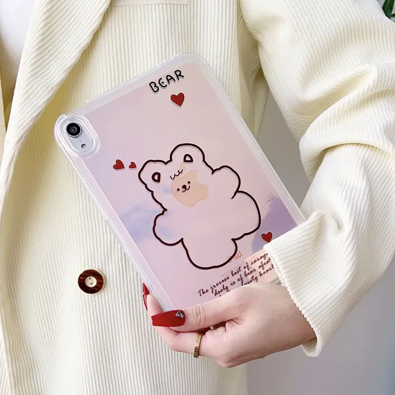 MAYGI TPU Laser Painted Cartoon Compatibility With Apple IPad Mini 6/mini 7 Tablet Protective Cases-12