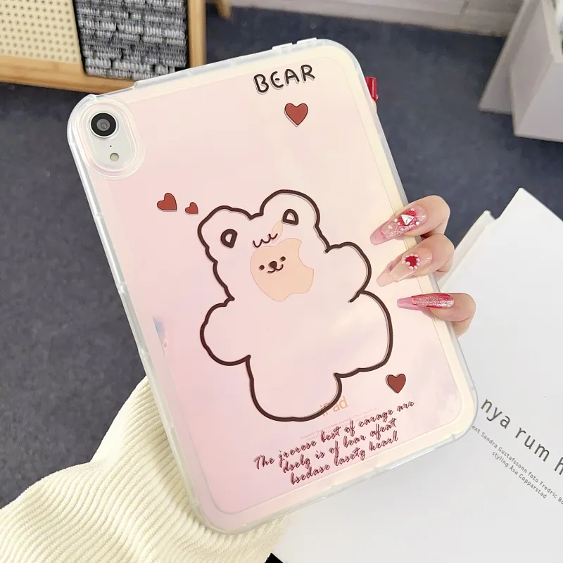 MAYGI TPU Laser Painted Cartoon Compatibility With Apple IPad Mini 6/mini 7 Tablet Protective Cases-13