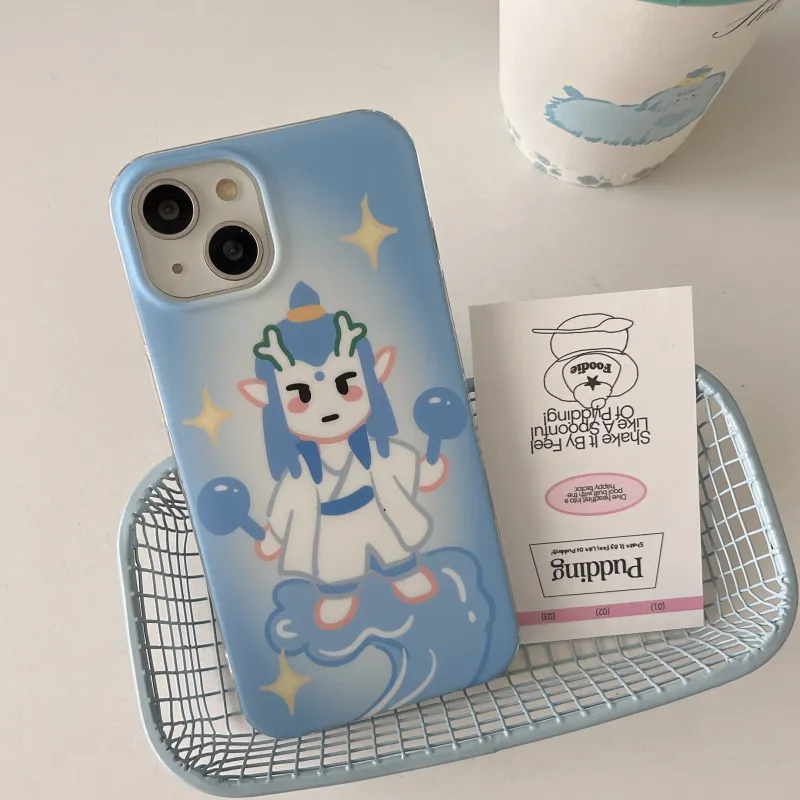 MAYGI TPU Material Cartoon Compatible With Apple IPhone 16/Pro/Pro Max/15/14/13-3