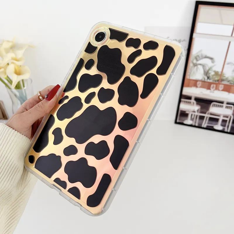 MAYGI TPU Chubby Girl Laser Painted Cartoon Compatibility Samsung Galaxy Tab A9 Flat Protective Case-4