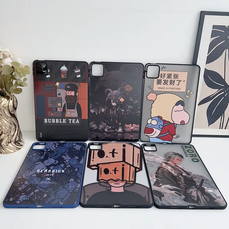 MAYGI PC Skin Touch Painted Cartoon Compatibility  Xiaomi Pad 6/Pad 6 Pro Tablet Protective Cases-1
