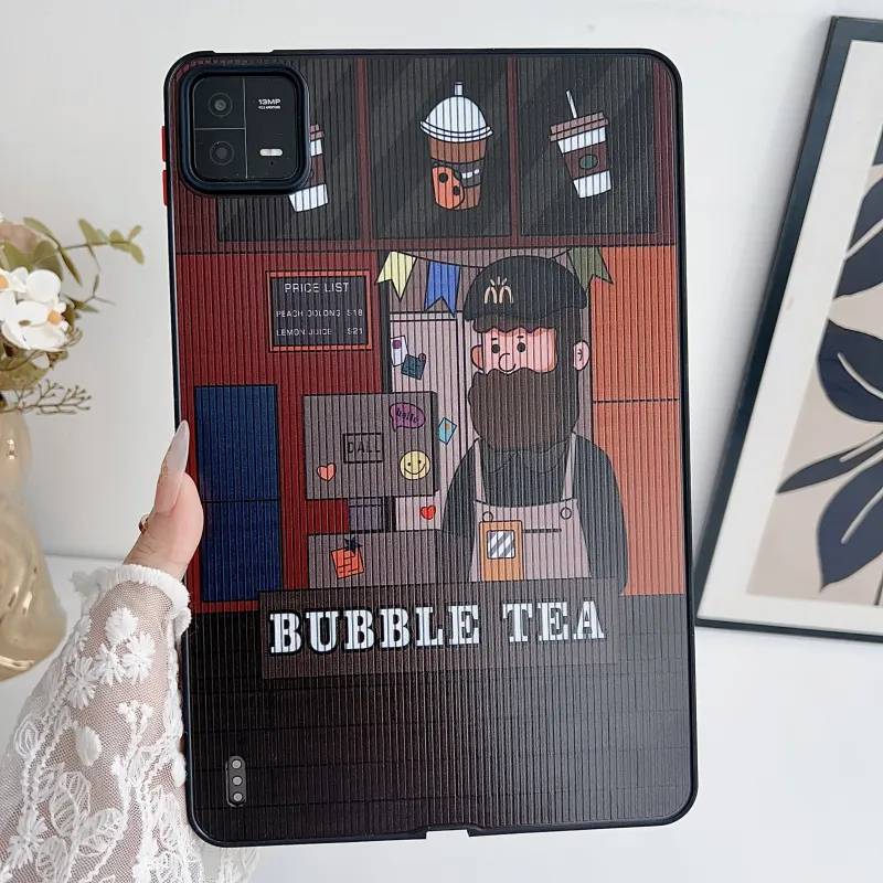 MAYGI PC Skin Touch Painted Cartoon Compatibility  Xiaomi Pad 6/Pad 6 Pro Tablet Protective Cases-2