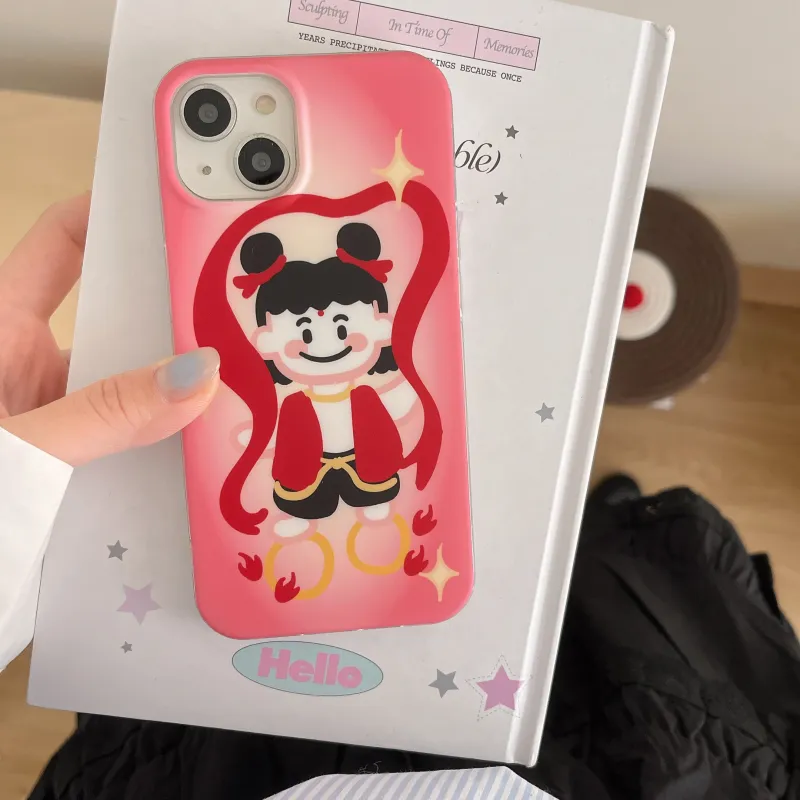 MAYGI TPU Material Cartoon Compatible With Apple IPhone 16/Pro/Pro Max/15/14/13-9