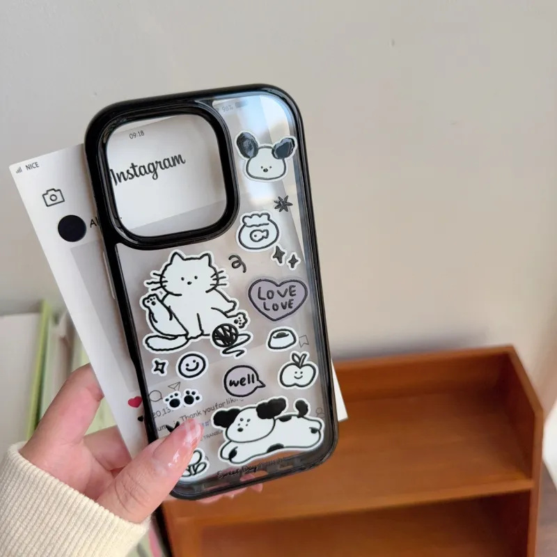 MAYGI TPU Material Cartoon Compatible With Apple IPhone 16/Pro/Pro Max/15/14/13-2