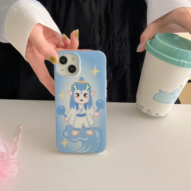 MAYGI TPU Material Cartoon Compatible With Apple IPhone 16/Pro/Pro Max/15/14/13-12