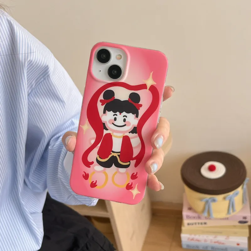 MAYGI TPU Material Cartoon Compatible With Apple IPhone 16/Pro/Pro Max/15/14/13-4