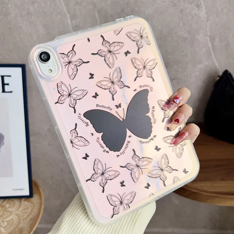 MAYGI TPU Laser Painted Cartoon Compatibility With Apple IPad Mini 6/mini 7 Tablet Protective Cases-2