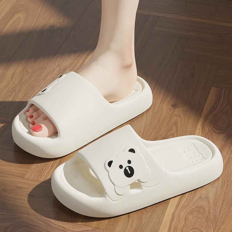 Red Bean Minimalist Style Slide Slipper, Home Slippers-10