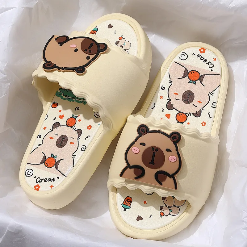 Red bean Slippers / Home Slippers-6