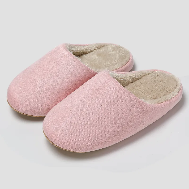 Red Bean Minimalist Style Cotton Slippers-8