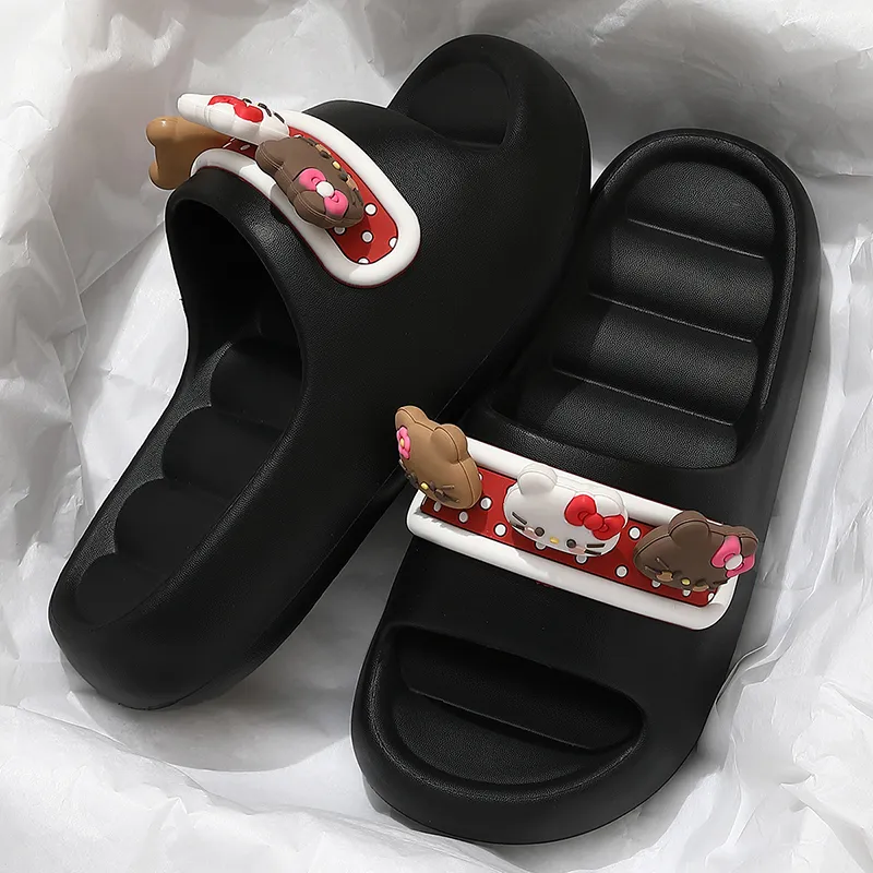 Red bean Slippers / Home Slippers-3
