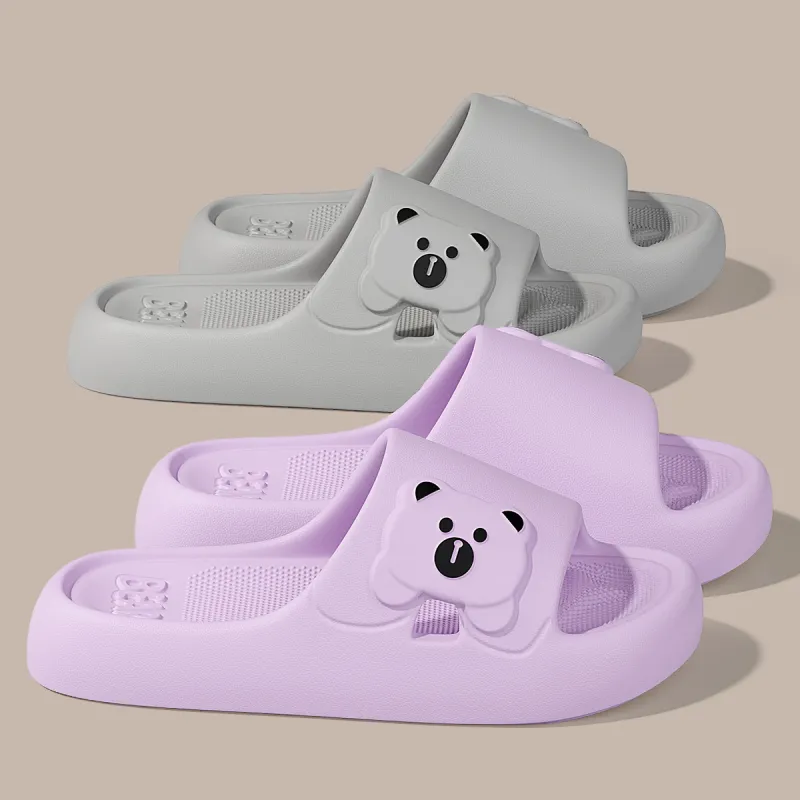 Red Bean Minimalist Style Slide Slipper, Home Slippers-16