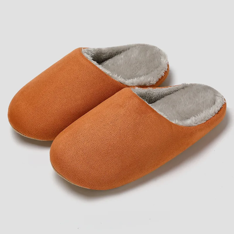 Red Bean Minimalist Style Cotton Slippers-5