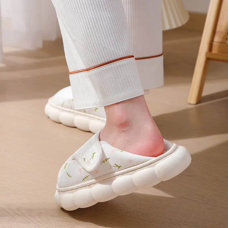 Red bean Slippers / Home Slippers-4