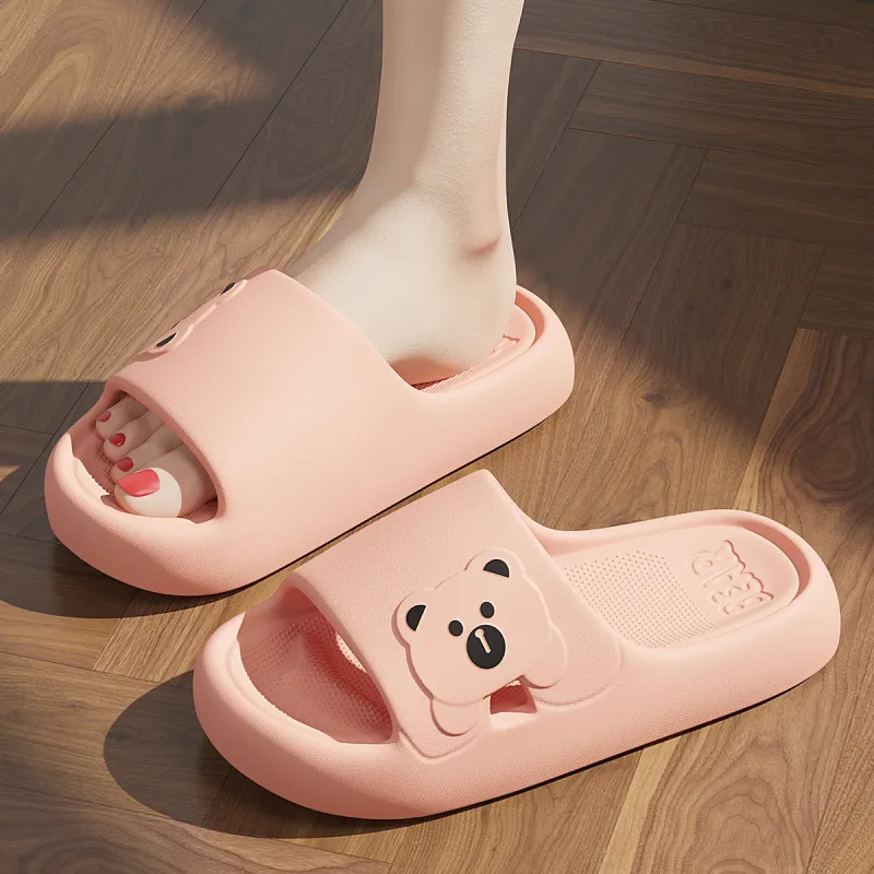 Red Bean Minimalist Style Slide Slipper, Home Slippers-2