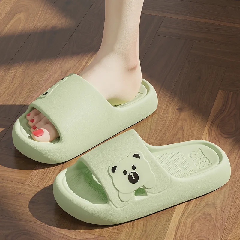 Red Bean Minimalist Style Slide Slipper, Home Slippers-6