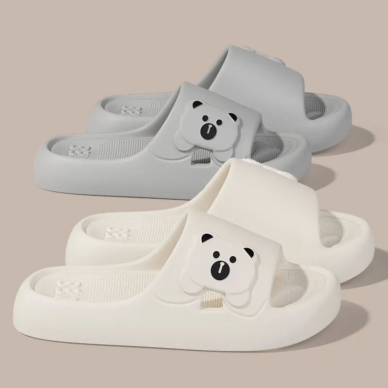 Red Bean Minimalist Style Slide Slipper, Home Slippers-11