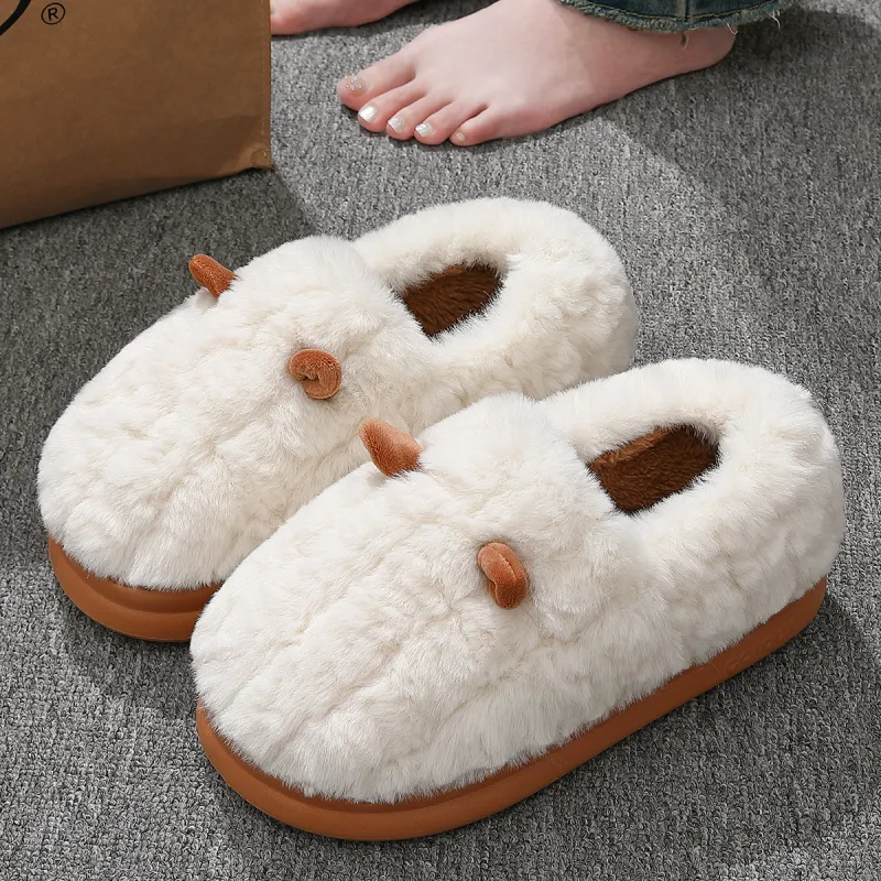 Red bean Slippers / Home Slippers-10