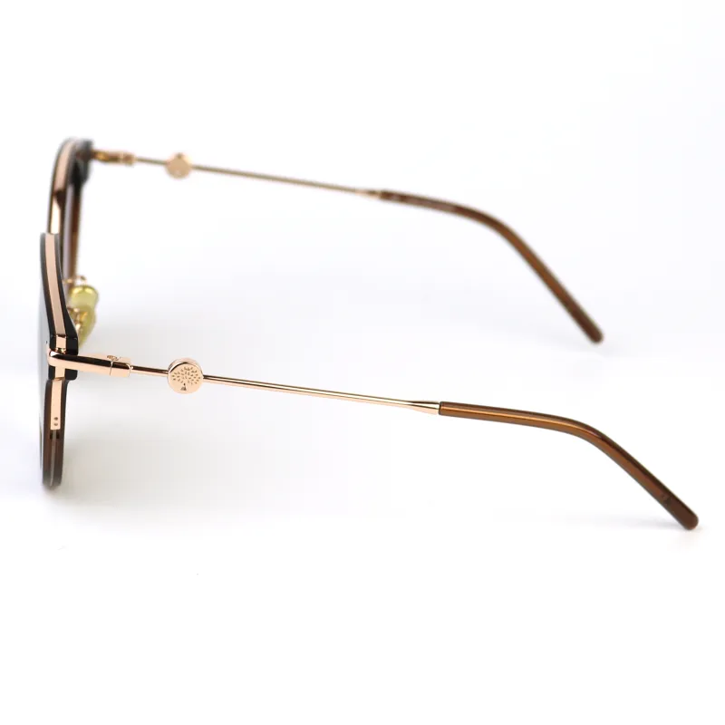 JIANGDAREN Plate And Metal Oval Sunglasses Unisex-3