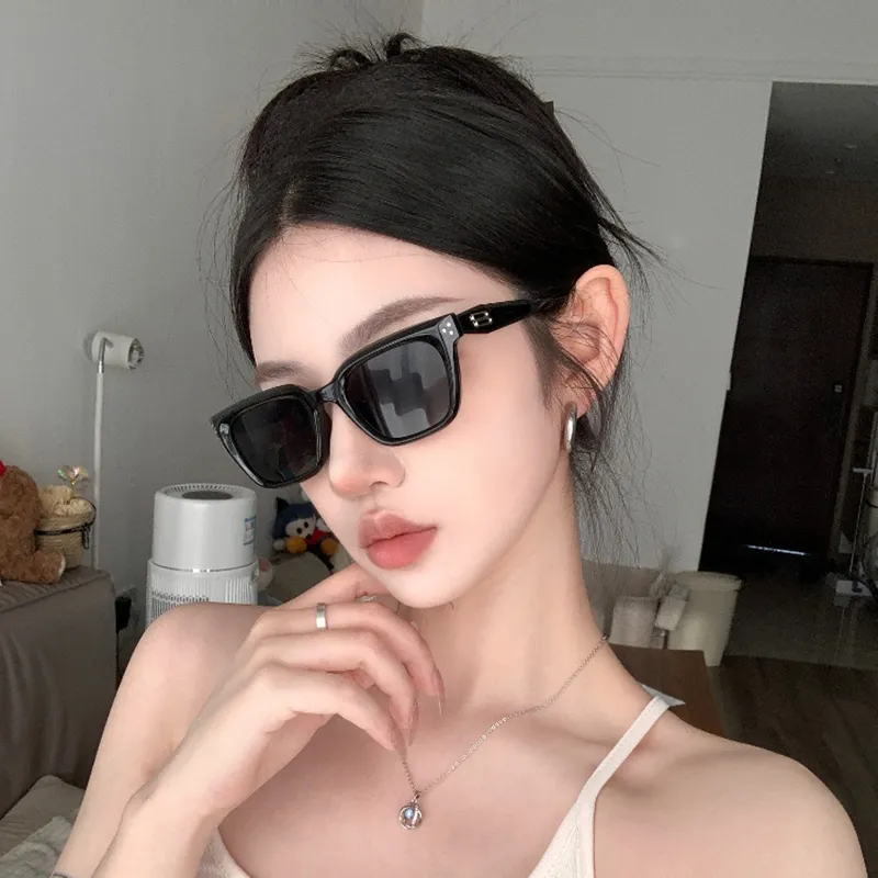 JIANGDAREN Plate Frame Square Sunglasses Unisex-13