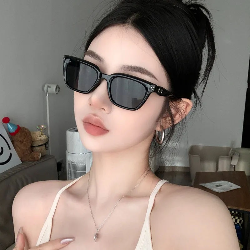 JIANGDAREN Plate Frame Square Sunglasses Unisex-12