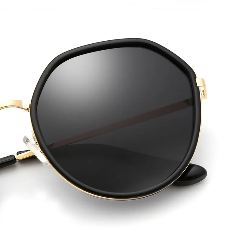 JIANGDAREN Alloy Metal Irregular Shape Sunglasses Women's-3