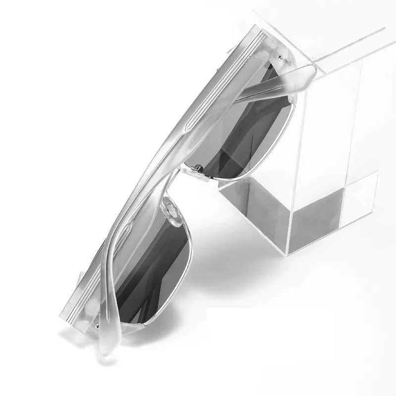 JIANGDAREN Plate Frame Irregular Shape Sunglasses Unisex-4