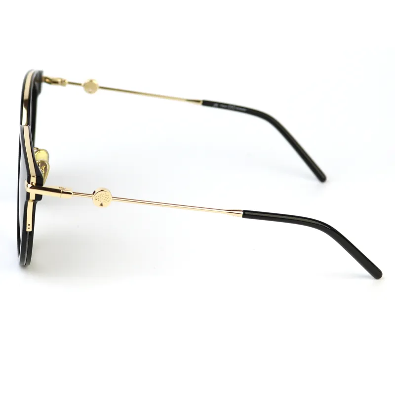 JIANGDAREN Plate And Metal Oval Sunglasses Unisex-7