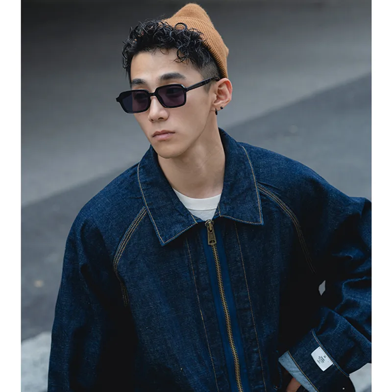 JIANGDAREN TR/Memory Plastic Irregular Shape Sunglasses Men's-6