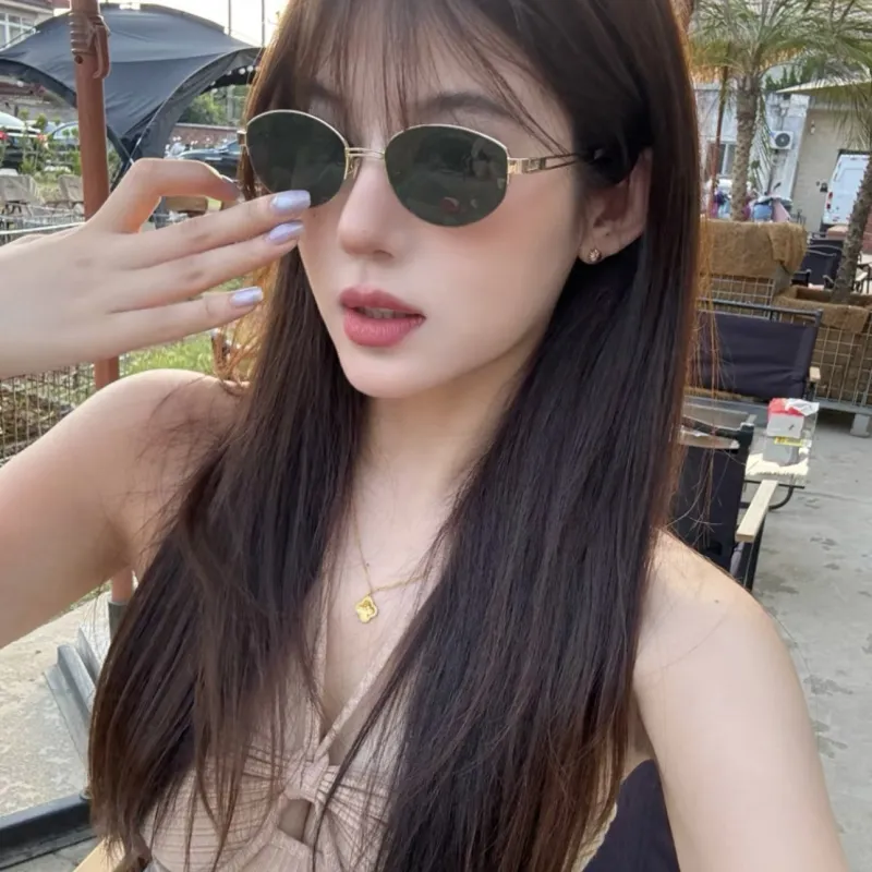 JIANGDAREN Β Titanium Cat Eye Sunglasses Unisex-7