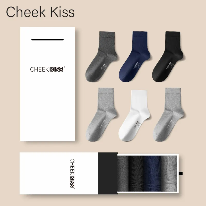 Cheekkiss Mid Calf Socks Men's Box 4 Pack-23
