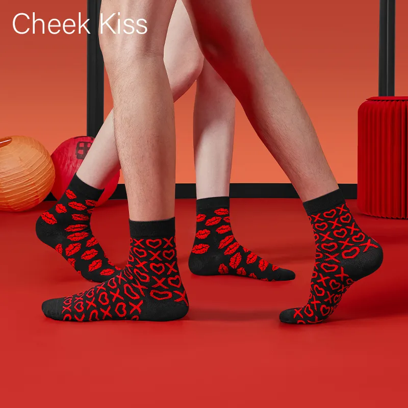 Cheekkiss Mid Calf Socks Unisex Box 4 Pack-2