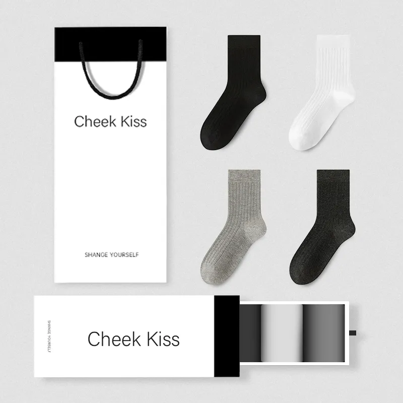 Cheekkiss Mid Calf Socks Women's Box 4 Pack-4