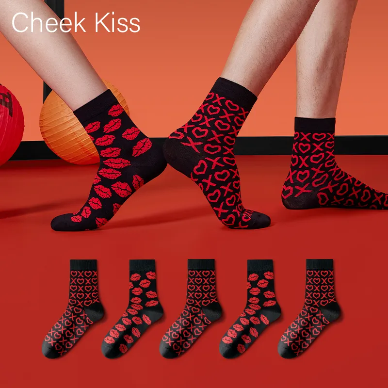 Cheekkiss Mid Calf Socks Unisex Box 4 Pack-4