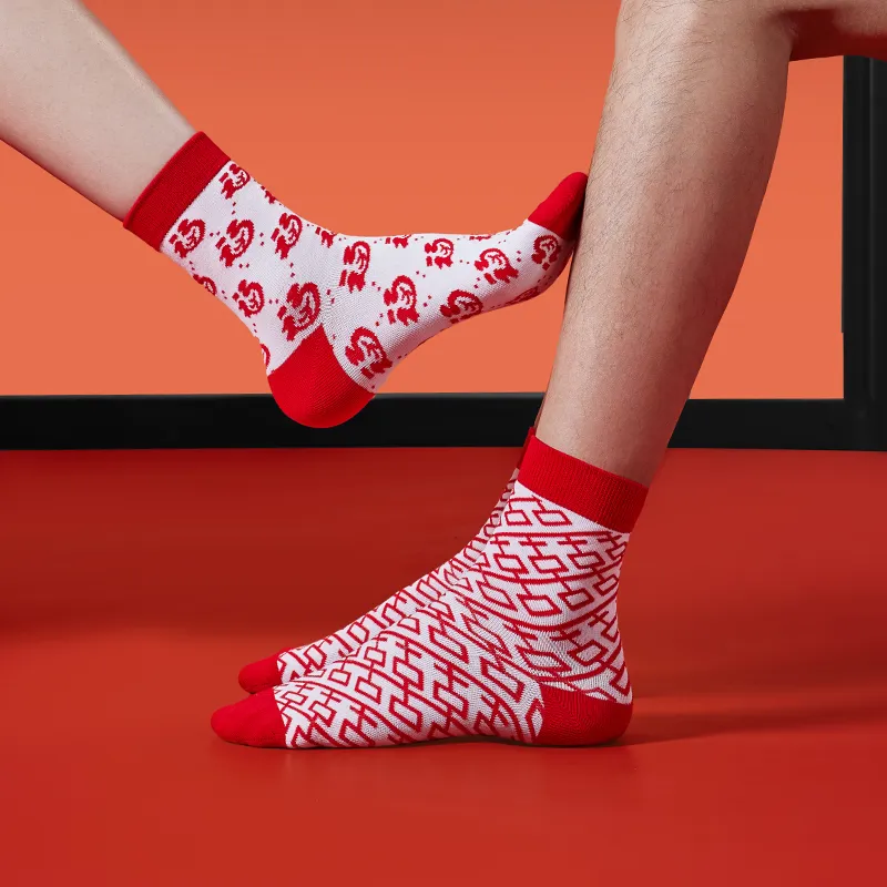 Cheekkiss Mid Calf Socks Unisex Box 4 Pack-1