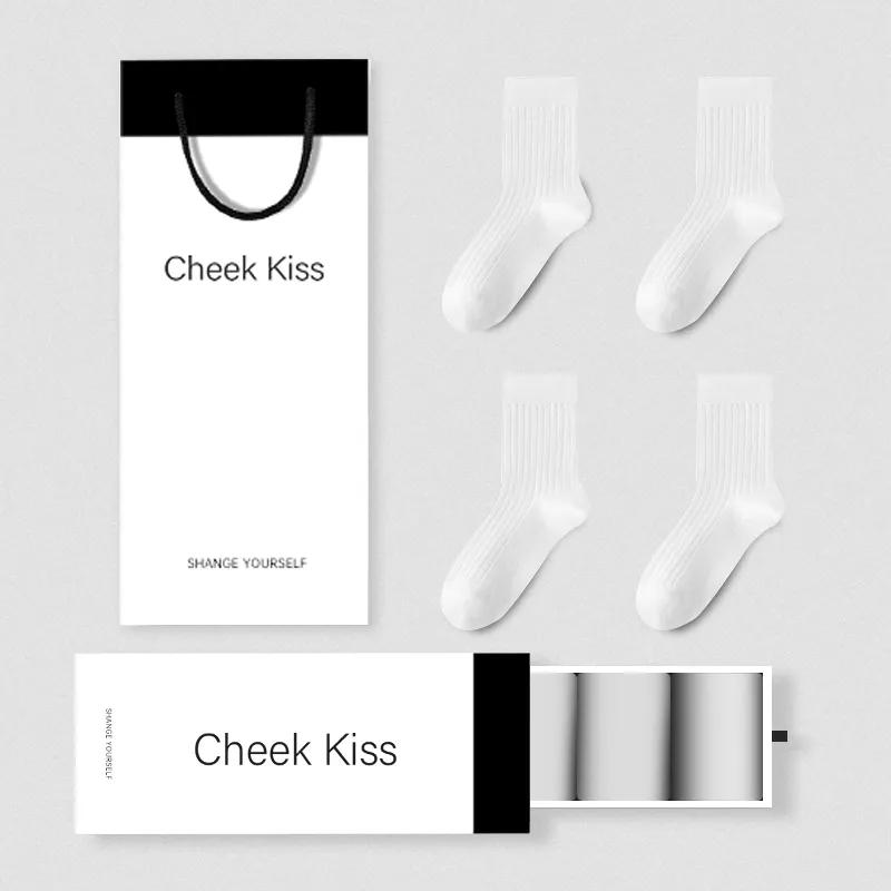 Cheekkiss Mid Calf Socks Women's Box 4 Pack-11