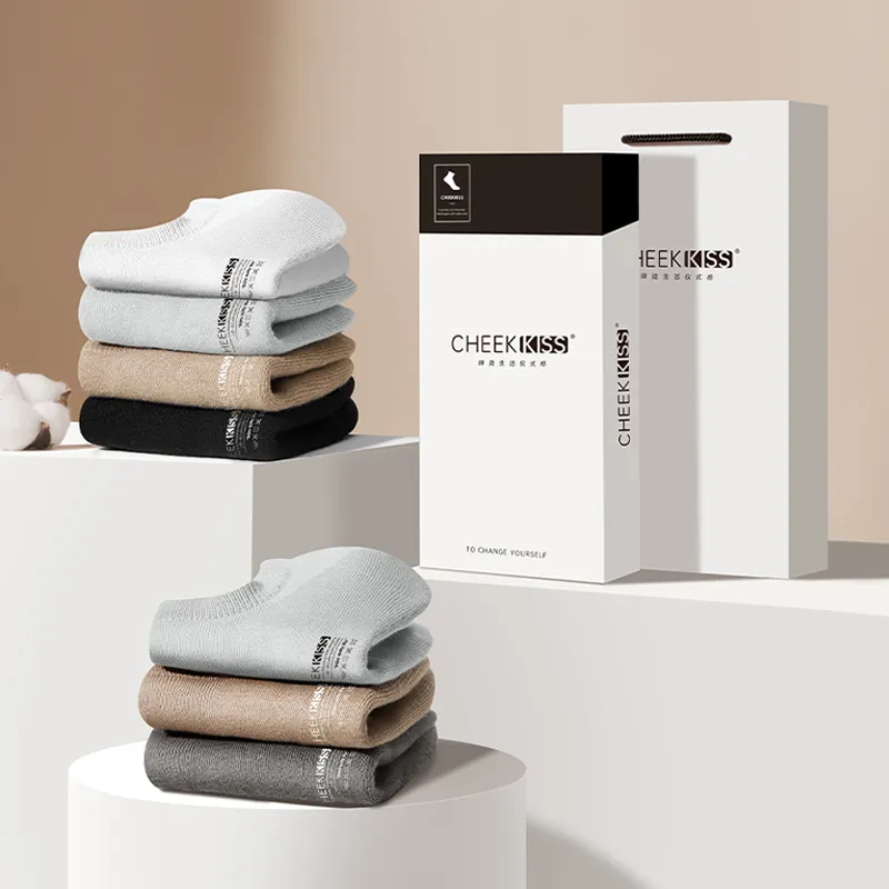 Cheekkiss No Show Socks Men's Box 4 Pack-2