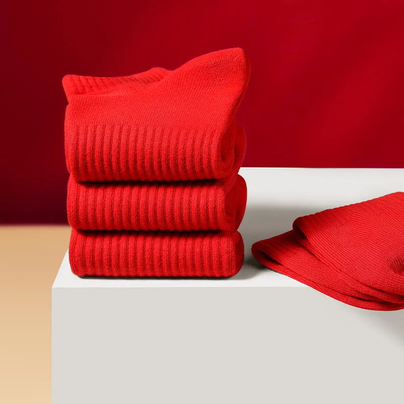 Cheekkiss Ankle Socks Men's Box 4-Pack Red-7