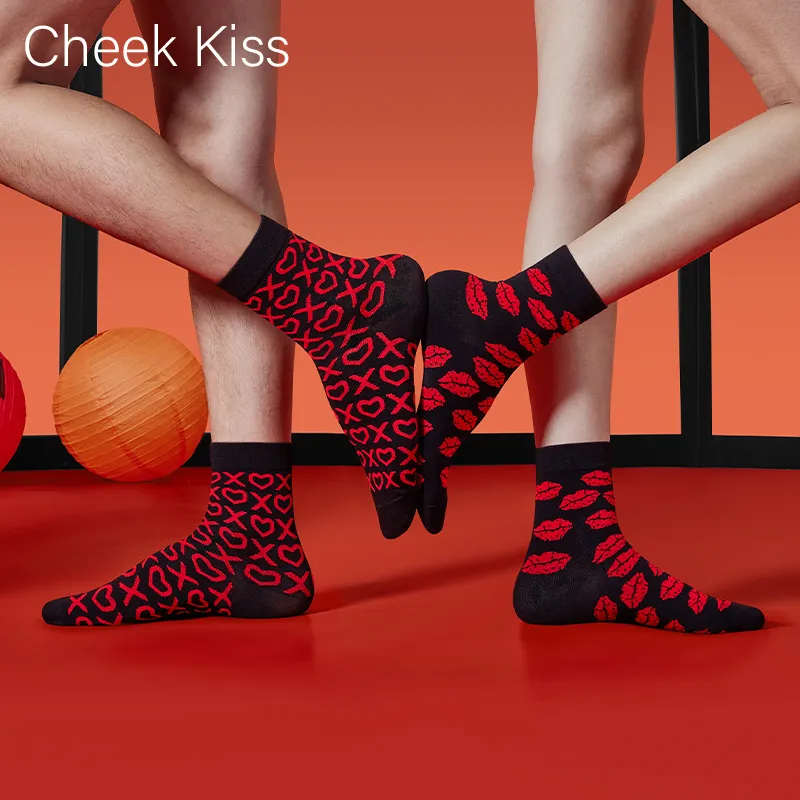 Cheekkiss Mid Calf Socks Unisex Box 4 Pack-5