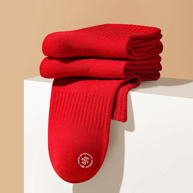 Cheekkiss Ankle Socks Men's Box 4 Pack Red-11