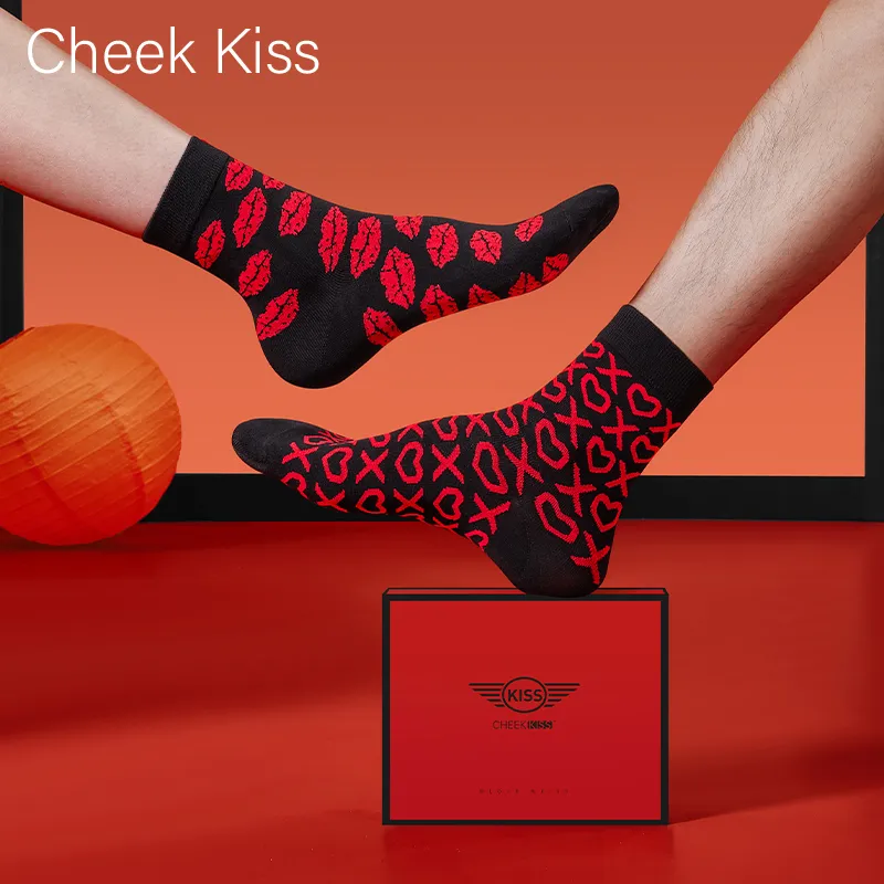 Cheekkiss Mid Calf Socks Unisex Box 4 Pack-11