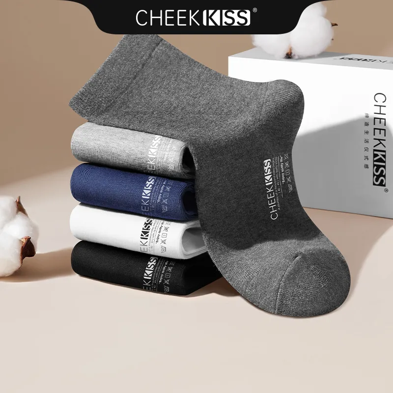 Cheekkiss Mid Calf Socks Men's Box 4 Pack-2